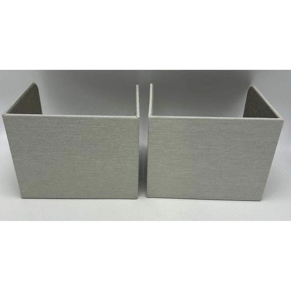 2 Caraway Food Storage Bin Holder Organizer Cabinet Gray x 2 Gray Canvas Read